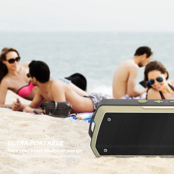 NewRixing NR-5000 IPX5 High Fidelity Bluetooth Speaker, Support Hands-free Call / TF Card / FM / U Disk(Blue)