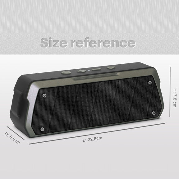 NewRixing NR-5000 IPX5 High Fidelity Bluetooth Speaker, Support Hands-free Call / TF Card / FM / U Disk(Blue)