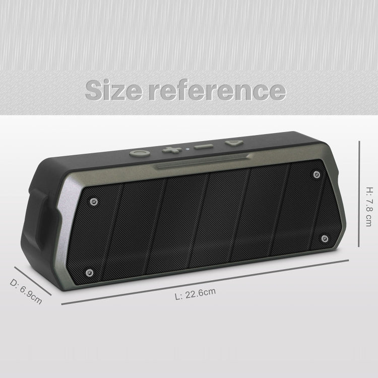 NewRixing NR-5000 IPX5 High Fidelity Bluetooth Speaker, Support Hands-free Call / TF Card / FM / U Disk(Red)