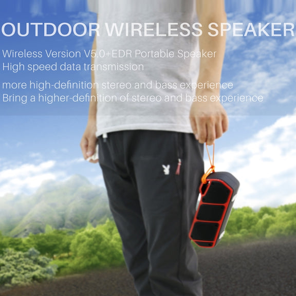 NewRixing NR-5011 Outdoor Portable Bluetooth Speakerr, Support Hands-free Call / TF Card / FM / U Disk(Orange)