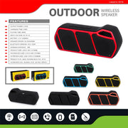 NewRixing NR-5011 Outdoor Portable Bluetooth Speakerr, Support Hands-free Call / TF Card / FM / U Disk(Orange)