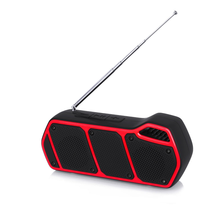 NewRixing NR-5011fm Outdoor Portable Bluetooth Speakerr, Support Hands-free Call / TF Card / FM / U Disk(Red)