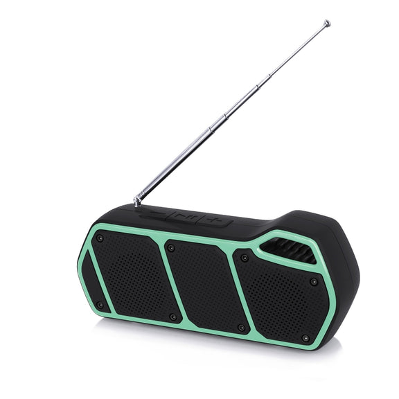 NewRixing NR-5011fm Outdoor Portable Bluetooth Speakerr, Support Hands-free Call / TF Card / FM / U Disk(Green)