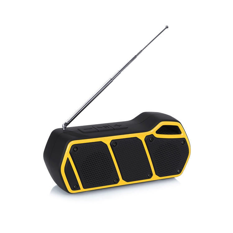 NewRixing NR-5011fm Outdoor Portable Bluetooth Speakerr, Support Hands-free Call / TF Card / FM / U Disk(Yellow)