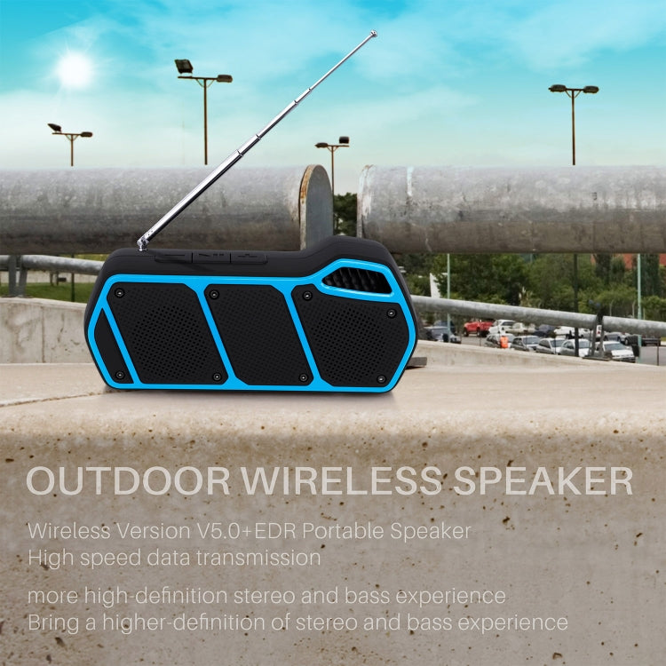NewRixing NR-5011fm Outdoor Portable Bluetooth Speakerr, Support Hands-free Call / TF Card / FM / U Disk(Red)