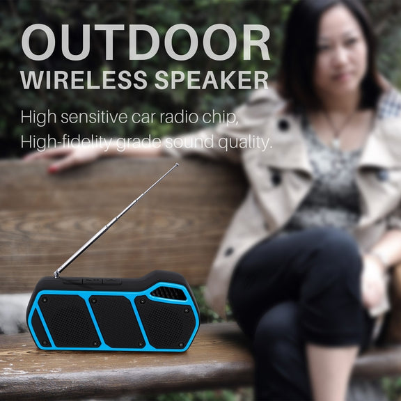 NewRixing NR-5011fm Outdoor Portable Bluetooth Speakerr, Support Hands-free Call / TF Card / FM / U Disk(Red)