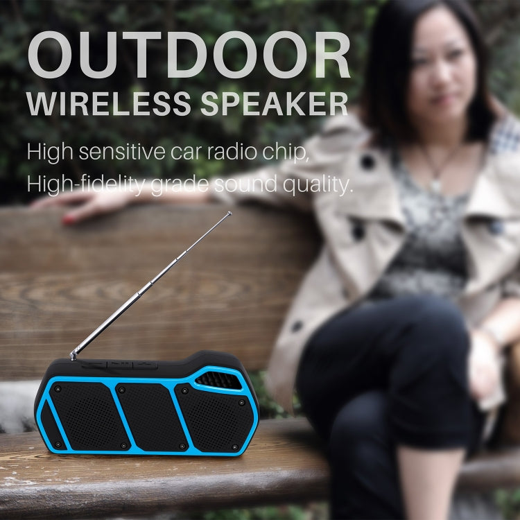 NewRixing NR-5011fm Outdoor Portable Bluetooth Speakerr, Support Hands-free Call / TF Card / FM / U Disk(Red)