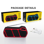 NewRixing NR-5011fm Outdoor Portable Bluetooth Speakerr, Support Hands-free Call / TF Card / FM / U Disk(Red)