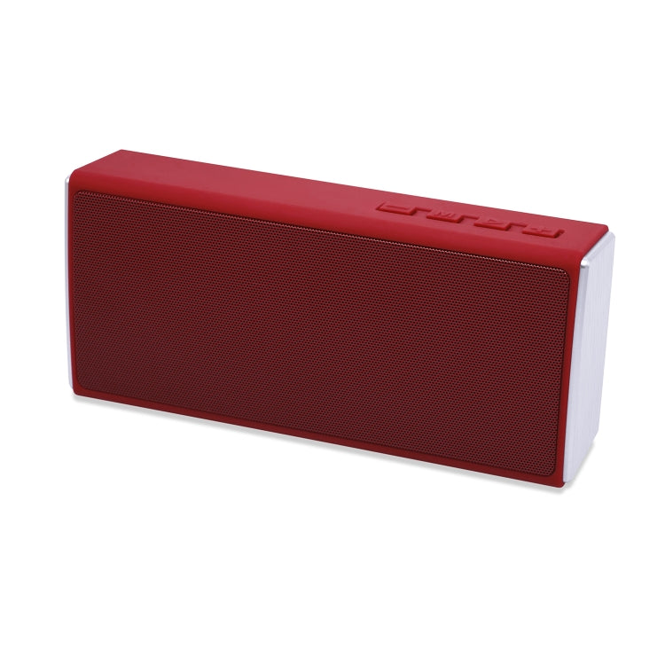 NewRixing NR-5012 Desktop Plating Bluetooth Speakerr, Support Hands-free Call / TF Card / FM / U Disk(Red)