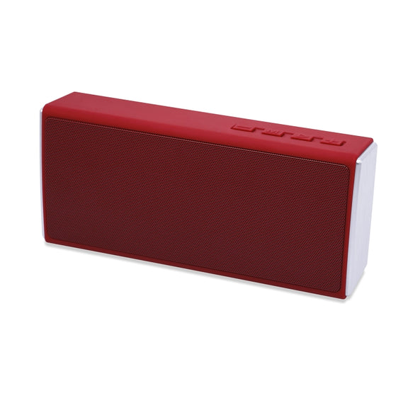 NewRixing NR-5012 Desktop Plating Bluetooth Speakerr, Support Hands-free Call / TF Card / FM / U Disk(Red)