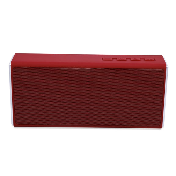 NewRixing NR-5012 Desktop Plating Bluetooth Speakerr, Support Hands-free Call / TF Card / FM / U Disk(Red)