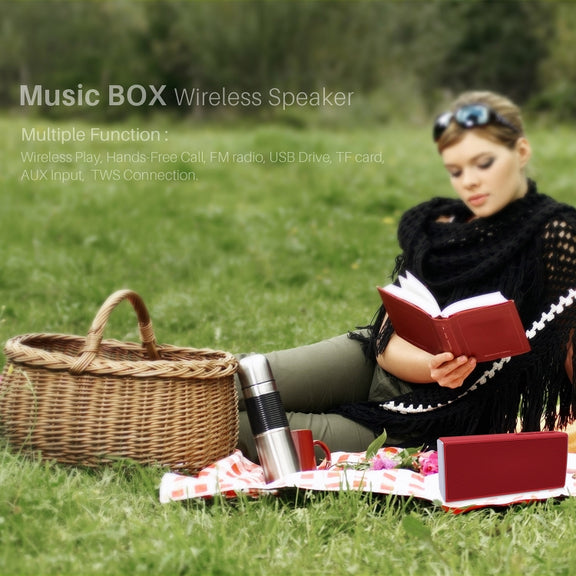 NewRixing NR-5012 Desktop Plating Bluetooth Speakerr, Support Hands-free Call / TF Card / FM / U Disk(Black)
