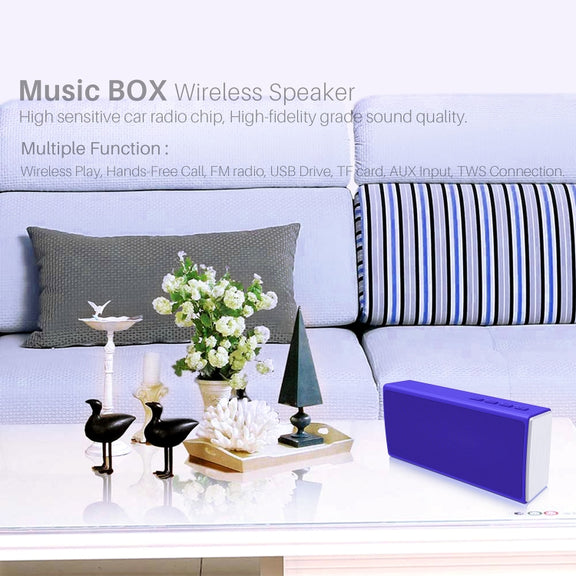 NewRixing NR-5012 Desktop Plating Bluetooth Speakerr, Support Hands-free Call / TF Card / FM / U Disk(Black)
