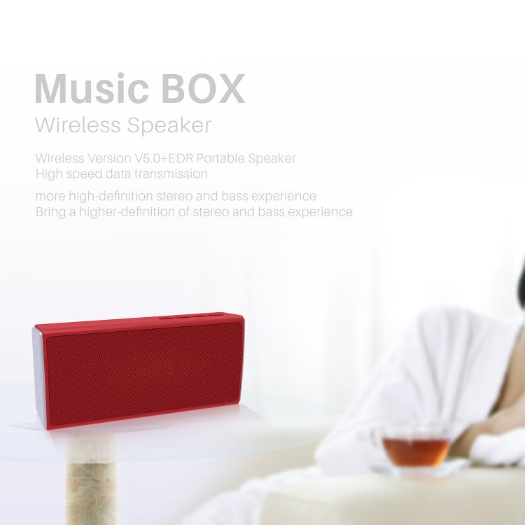 NewRixing NR-5012 Desktop Plating Bluetooth Speakerr, Support Hands-free Call / TF Card / FM / U Disk(Black)