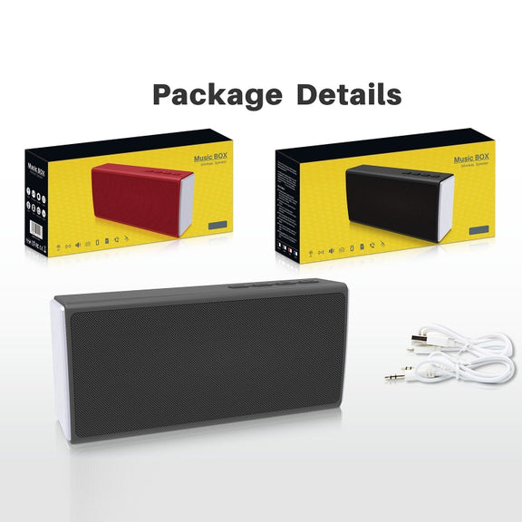 NewRixing NR-5012 Desktop Plating Bluetooth Speakerr, Support Hands-free Call / TF Card / FM / U Disk(Black)