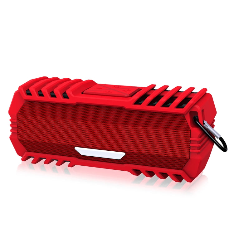NewRixing NR-5015 Outdoor Portable Bluetooth Speakerr with Hook, Support Hands-free Call / TF Card / FM / U Disk(Red)