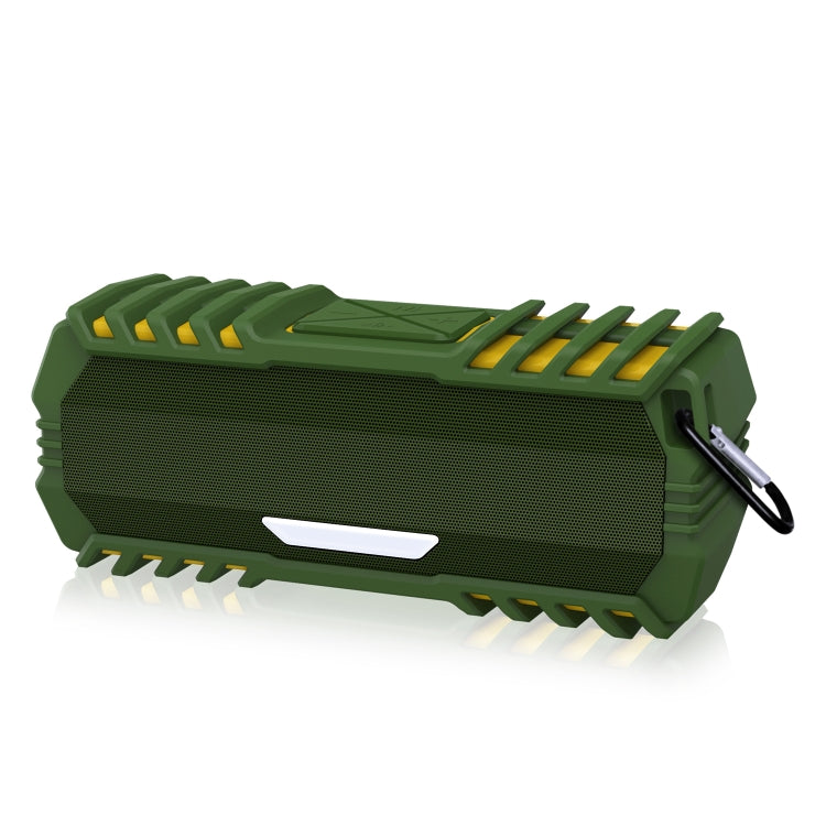 NewRixing NR-5015 Outdoor Portable Bluetooth Speakerr with Hook, Support Hands-free Call / TF Card / FM / U Disk(Green)