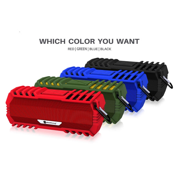 NewRixing NR-5015 Outdoor Portable Bluetooth Speakerr with Hook, Support Hands-free Call / TF Card / FM / U Disk(Red)
