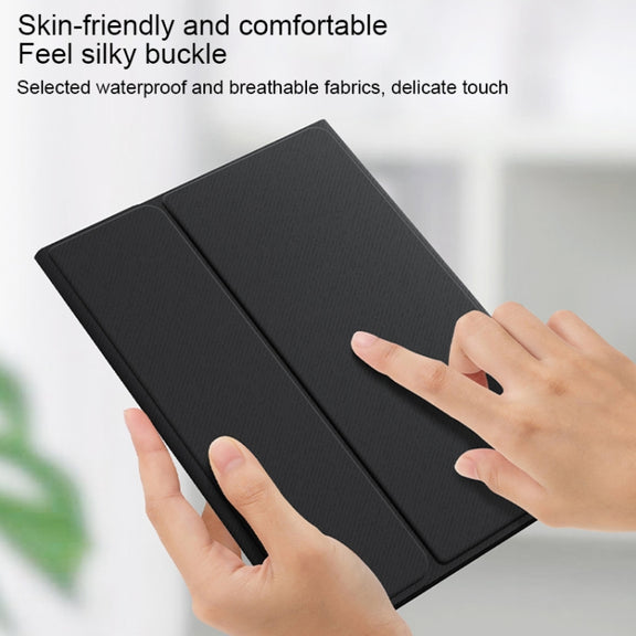 HK006D Square Keys Detachable Bluetooth Solid Color Keyboard Leather Tablet Case with Colorful Backlight & Holder for iPad mini 6(Mint Green)