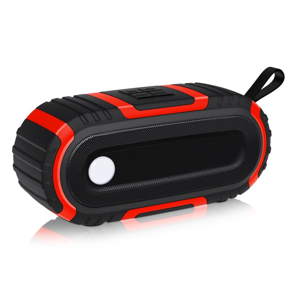 NewRixing NR-5016 Outdoor Splash-proof Water Bluetooth Speaker, Support Hands-free Call / TF Card / FM / U Disk(Red)