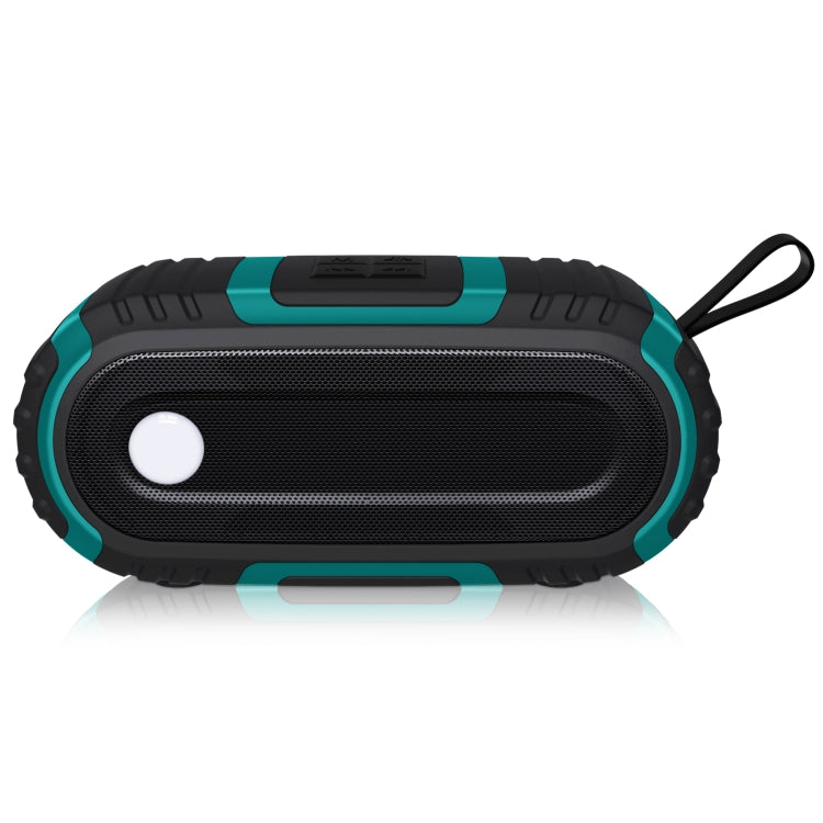 NewRixing NR-5016 Outdoor Splash-proof Water Bluetooth Speaker, Support Hands-free Call / TF Card / FM / U Disk(Green)