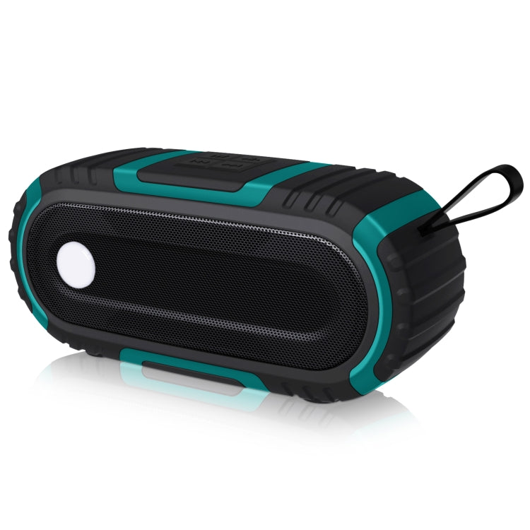 NewRixing NR-5016 Outdoor Splash-proof Water Bluetooth Speaker, Support Hands-free Call / TF Card / FM / U Disk(Green)