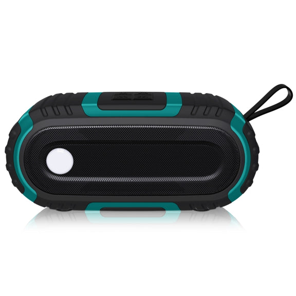 NewRixing NR-5016 Outdoor Splash-proof Water Bluetooth Speaker, Support Hands-free Call / TF Card / FM / U Disk(Green)