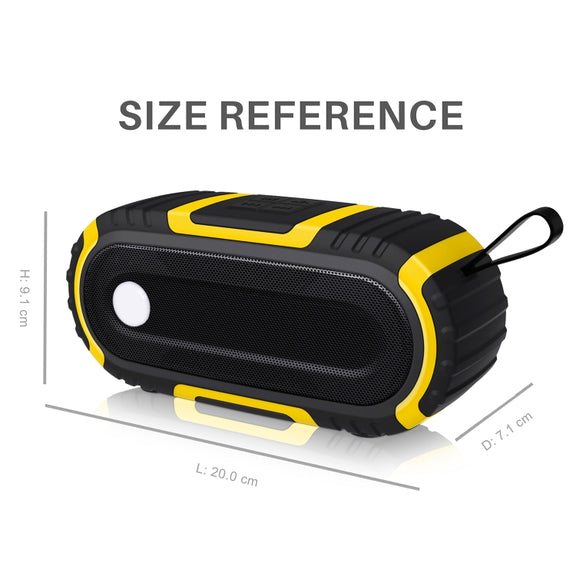 NewRixing NR-5016 Outdoor Splash-proof Water Bluetooth Speaker, Support Hands-free Call / TF Card / FM / U Disk(Green)