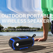 NewRixing NR-5016 Outdoor Splash-proof Water Bluetooth Speaker, Support Hands-free Call / TF Card / FM / U Disk(Green)