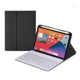 HY006 Round Keys Detachable Bluetooth Keyboard Leather Tablet Case with Holder for iPad mini 6(Black) - For iPad mini by PMC TechLife | Online Shopping South Africa | PMC TechLife