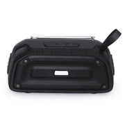 New Rixing NR-906FM TWS Water-resistant Bluetooth Speaker Support Hands-free Call / FM with Handle & Antenna(Black)
