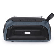 New Rixing NR-906FM TWS Water-resistant Bluetooth Speaker Support Hands-free Call / FM with Handle & Antenna(Dark Blue)