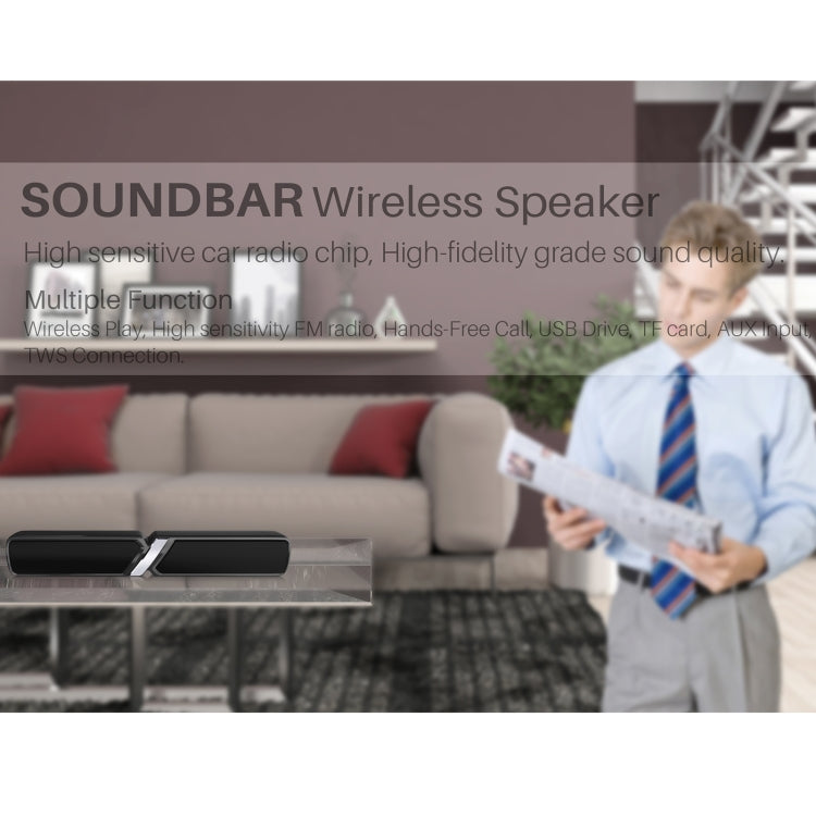 NewRixing NR-6017 Outdoor Portable Bluetooth Speaker, Support Hands-free Call / TF Card / FM / U Disk(Gray)