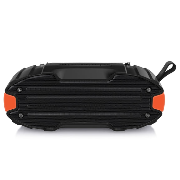 New Rixing NR-907FM TWS Outdoor Bluetooth Speaker Support Hands-free Call / FM with Handle & Antenna(Orange)
