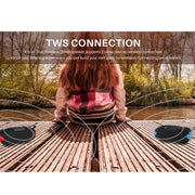 New Rixing NR-907FM TWS Outdoor Bluetooth Speaker Support Hands-free Call / FM with Handle & Antenna(Black)