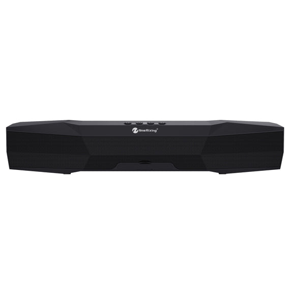 NewRixing NR-7011 Outdoor Portable Bluetooth Speaker with Phone Holder, Support Hands-free Call / TF Card / FM / U Disk(Black)