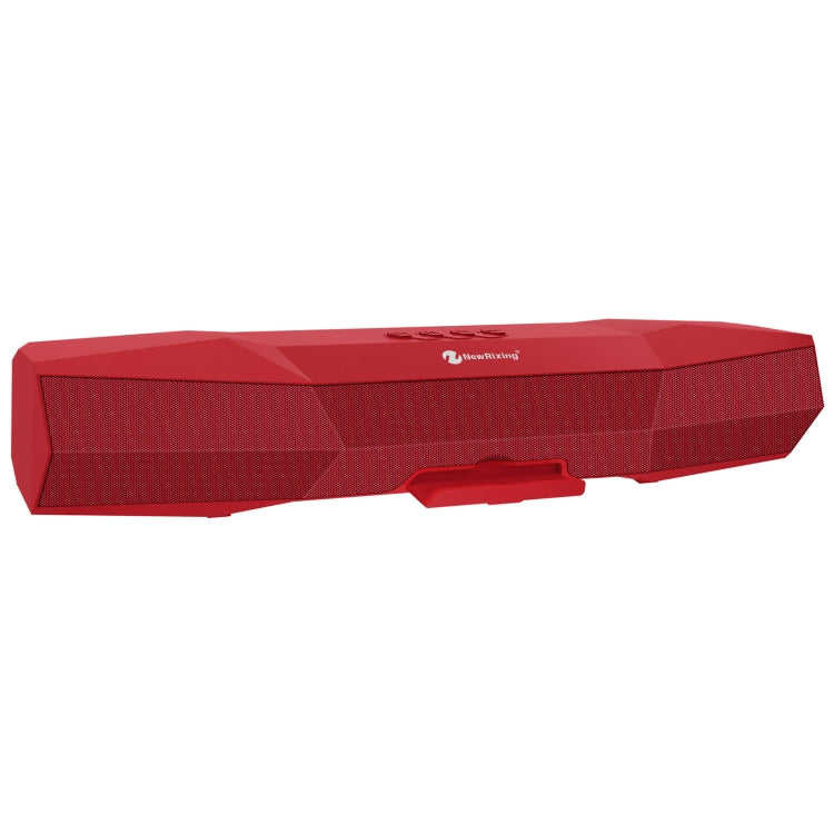 NewRixing NR-7011 Outdoor Portable Bluetooth Speaker with Phone Holder, Support Hands-free Call / TF Card / FM / U Disk(Red)