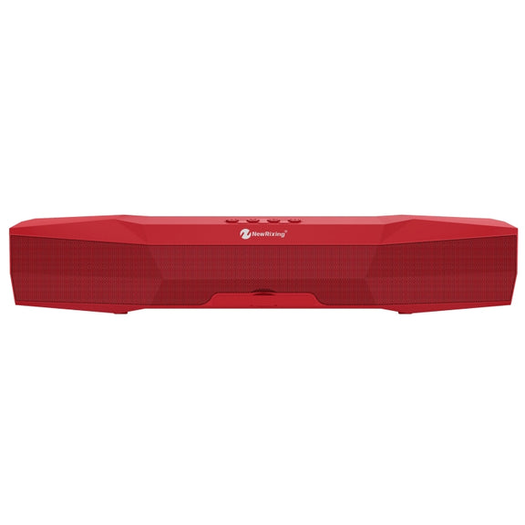 NewRixing NR-7011 Outdoor Portable Bluetooth Speaker with Phone Holder, Support Hands-free Call / TF Card / FM / U Disk(Red)