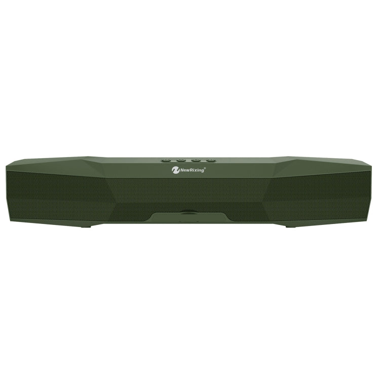 NewRixing NR-7011 Outdoor Portable Bluetooth Speaker with Phone Holder, Support Hands-free Call / TF Card / FM / U Disk(Green)