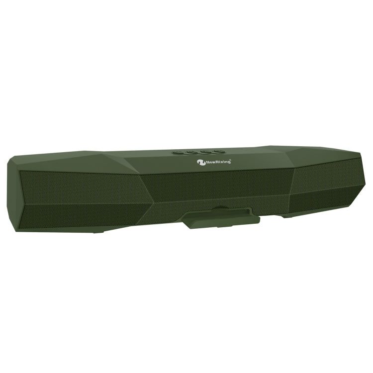 NewRixing NR-7011 Outdoor Portable Bluetooth Speaker with Phone Holder, Support Hands-free Call / TF Card / FM / U Disk(Green)