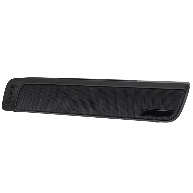 NewRixing NR-7018 Outdoor Portable Bluetooth Speaker with Phone Holder, Support Hands-free Call / TF Card / FM / U Disk(Black)