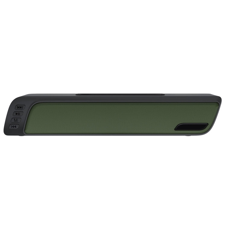 NewRixing NR-7018 Outdoor Portable Bluetooth Speaker with Phone Holder, Support Hands-free Call / TF Card / FM / U Disk(Green)