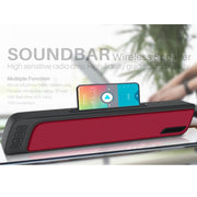 NewRixing NR-7018 Outdoor Portable Bluetooth Speaker with Phone Holder, Support Hands-free Call / TF Card / FM / U Disk(Black)