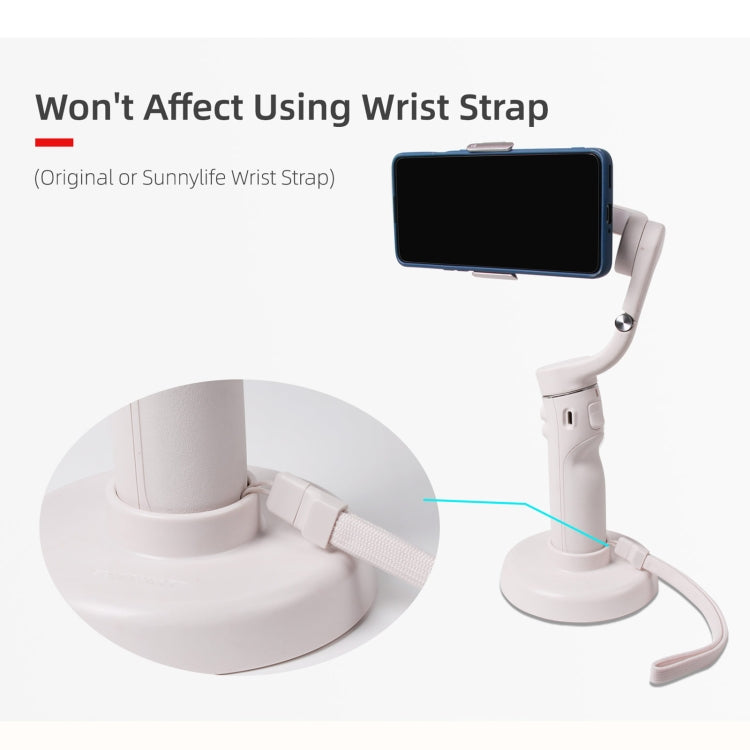Sunnylife DZ75 Mobile Phone Gimbal Desktop Fixed Stand Base for DJI OM 5(White)