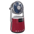 SOAIY K8 Wireless Bluetooth Dual Alarm Clock Speaker with Small Fan(Red) -  by PMC TechLife | Online Shopping South Africa | PMC TechLife | Buy Now Pay Later Mobicred