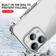 For iPhone 13 Pro Max iPAKY Crystal Clear Series Transparent Shockproof TPU + PC Protective Case