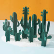 12 in 1 Miniature Beach Paper Cut Cactus Sandy Beach Landscape Decoration Photography Props(Green) - Paper Cut Props by PMC TechLife | Online Shopping South Africa | PMC TechLife | Buy Now Pay Later Mobicred