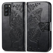For Blackview A100 Butterfly Love Flower Embossed Horizontal Flip Leather Case with Holder & Card Slots & Wallet & Lanyard(Black)
