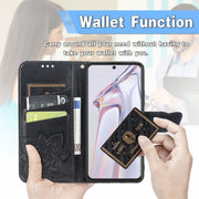 For Blackview A100 Butterfly Love Flower Embossed Horizontal Flip Leather Case with Holder & Card Slots & Wallet & Lanyard(Black)