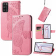 For Blackview A100 Butterfly Love Flower Embossed Horizontal Flip Leather Case with Holder & Card Slots & Wallet & Lanyard(Pink) - More Brand by PMC TechLife | Online Shopping South Africa | PMC TechLife | Buy Now Pay Later Mobicred